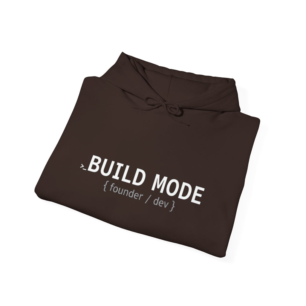 BUILD MODE Hoodie — Motivational 'BUILD MODE' Tech & Startup Sweatshirt