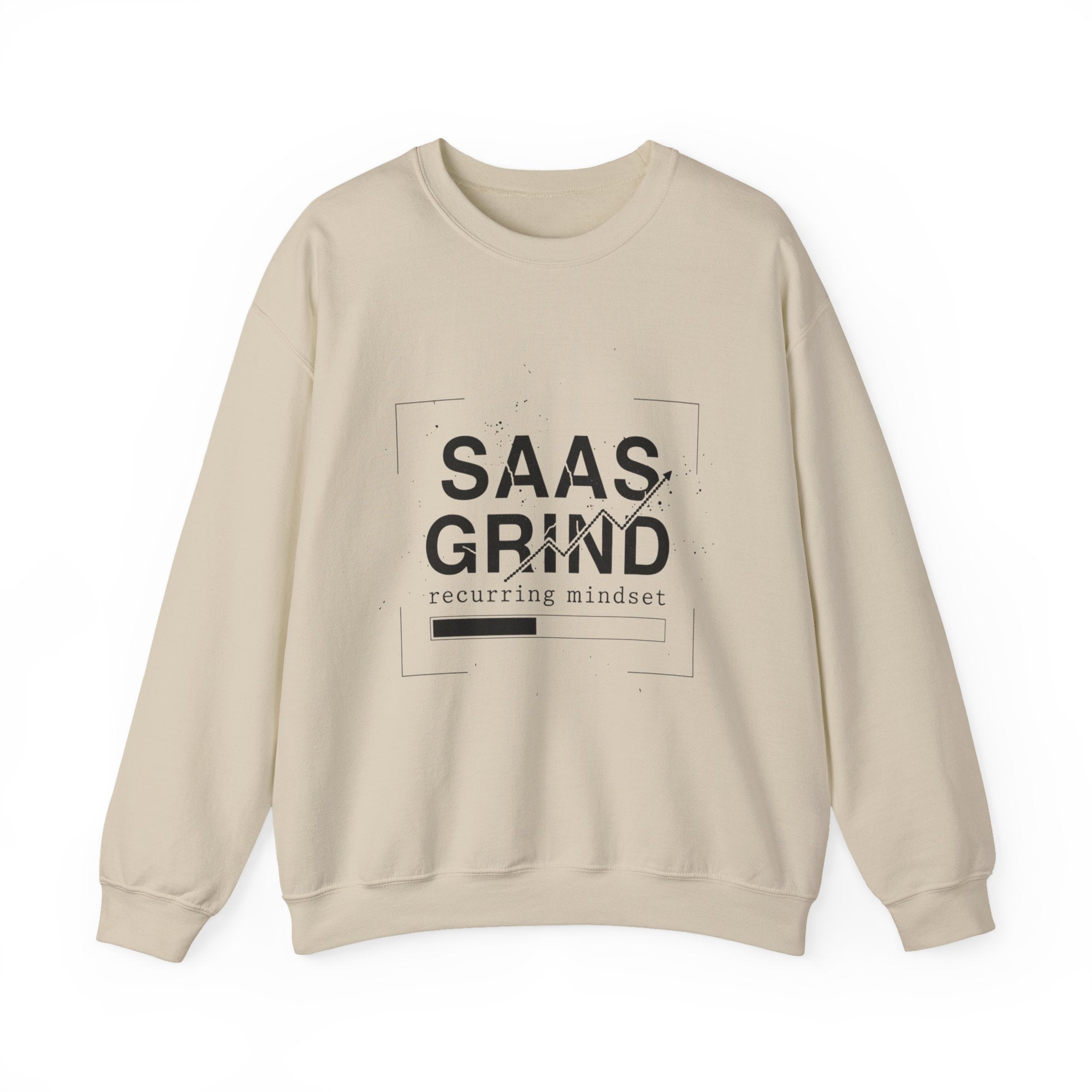 SAAS GRIND Sweatshirt — Hustle-Focused Crewneck for SaaS Founders