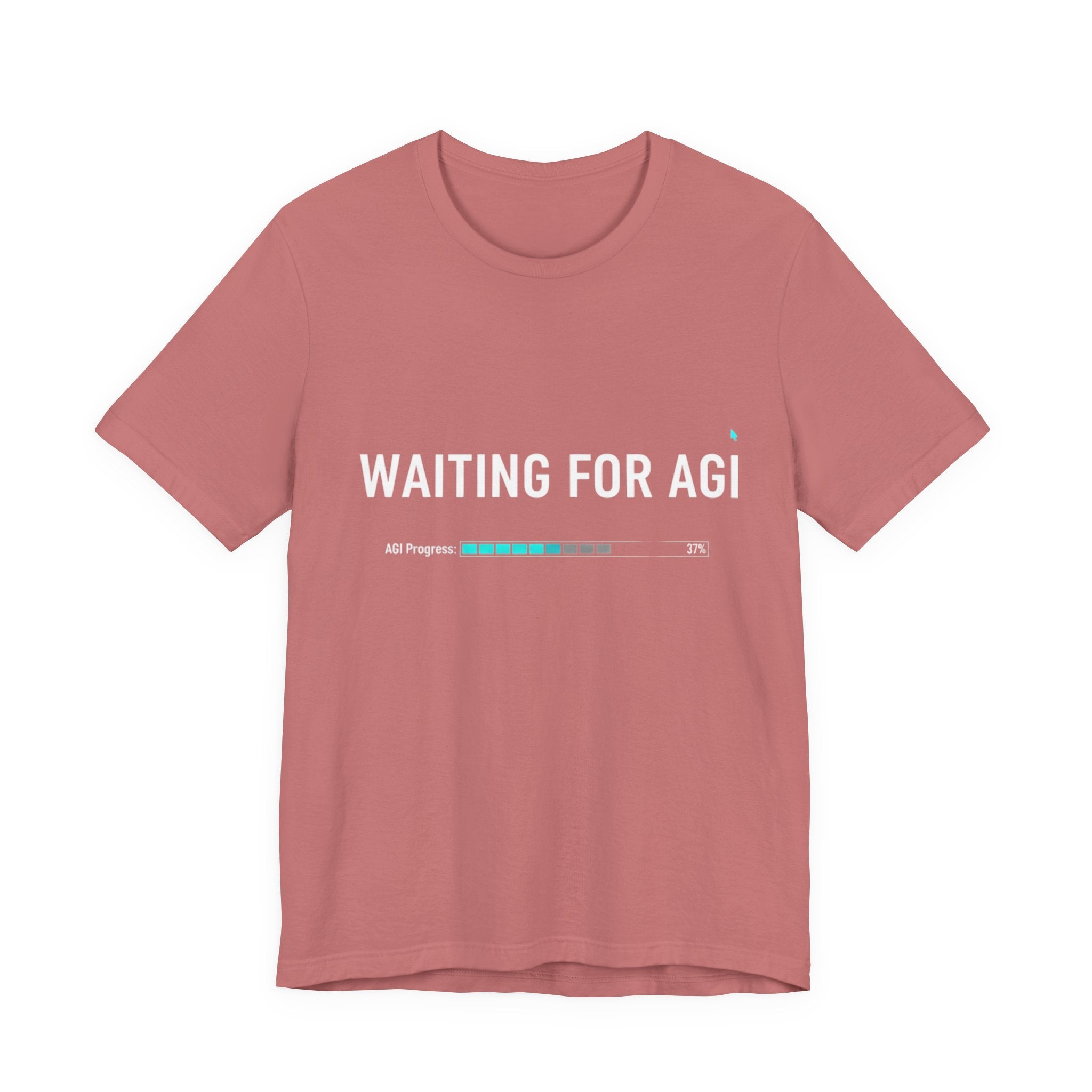 Waiting for AGI T-Shirt — Futuristic AI Humor Tee