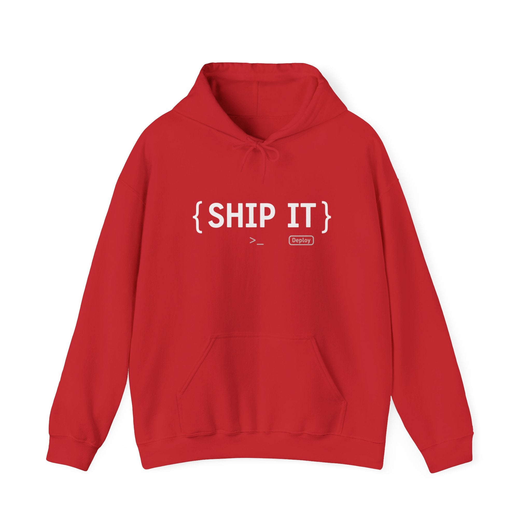 SHIP IT Hoodie — Bold Minimalist Graphic Sweatshirt