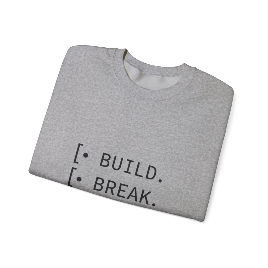 Endless Build Cycle Crewneck Sweatshirt — Build, Break, Rebuild