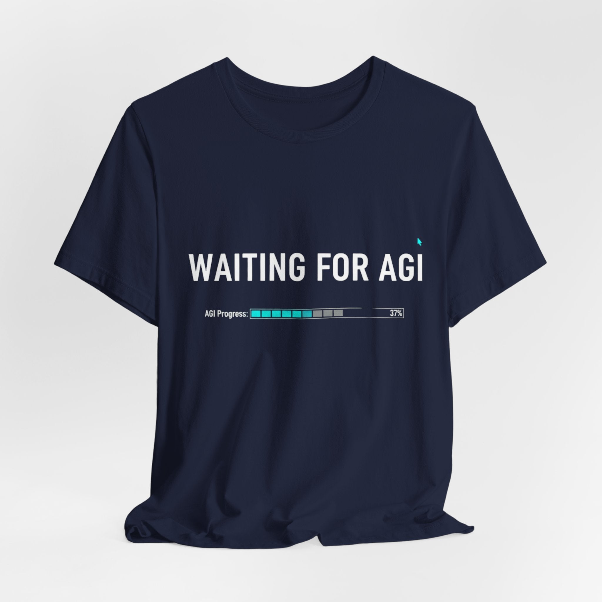 Waiting for AGI T-Shirt — Futuristic AI Humor Tee