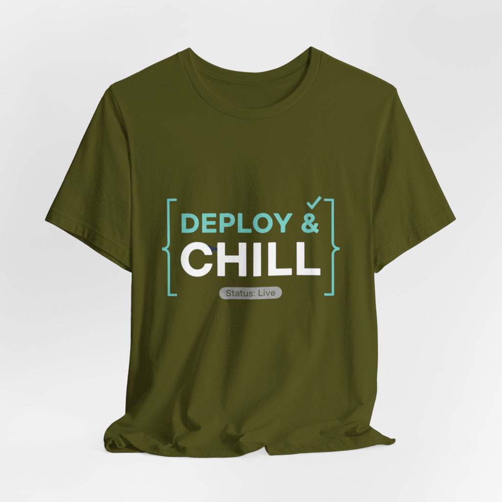 Deploy & Chill Tee — Military Deployment Relaxed Fit T-Shirt