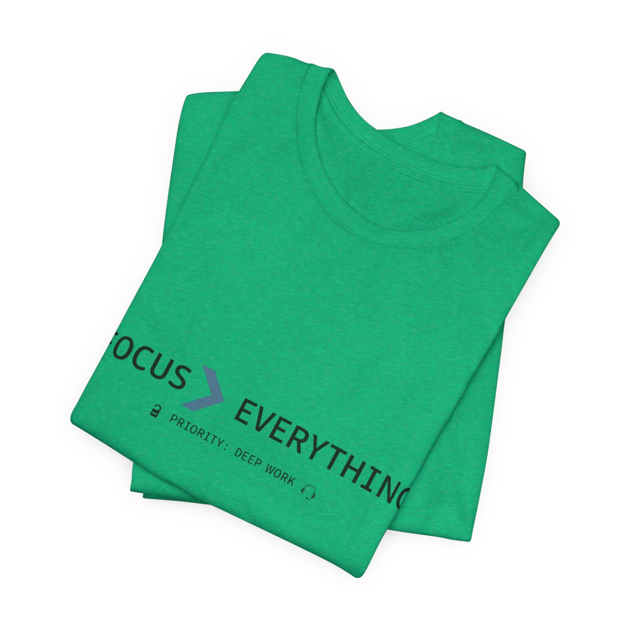 FOCUS > EVERYTHING T-Shirt — Minimalist Deep Focus Graphic Tee