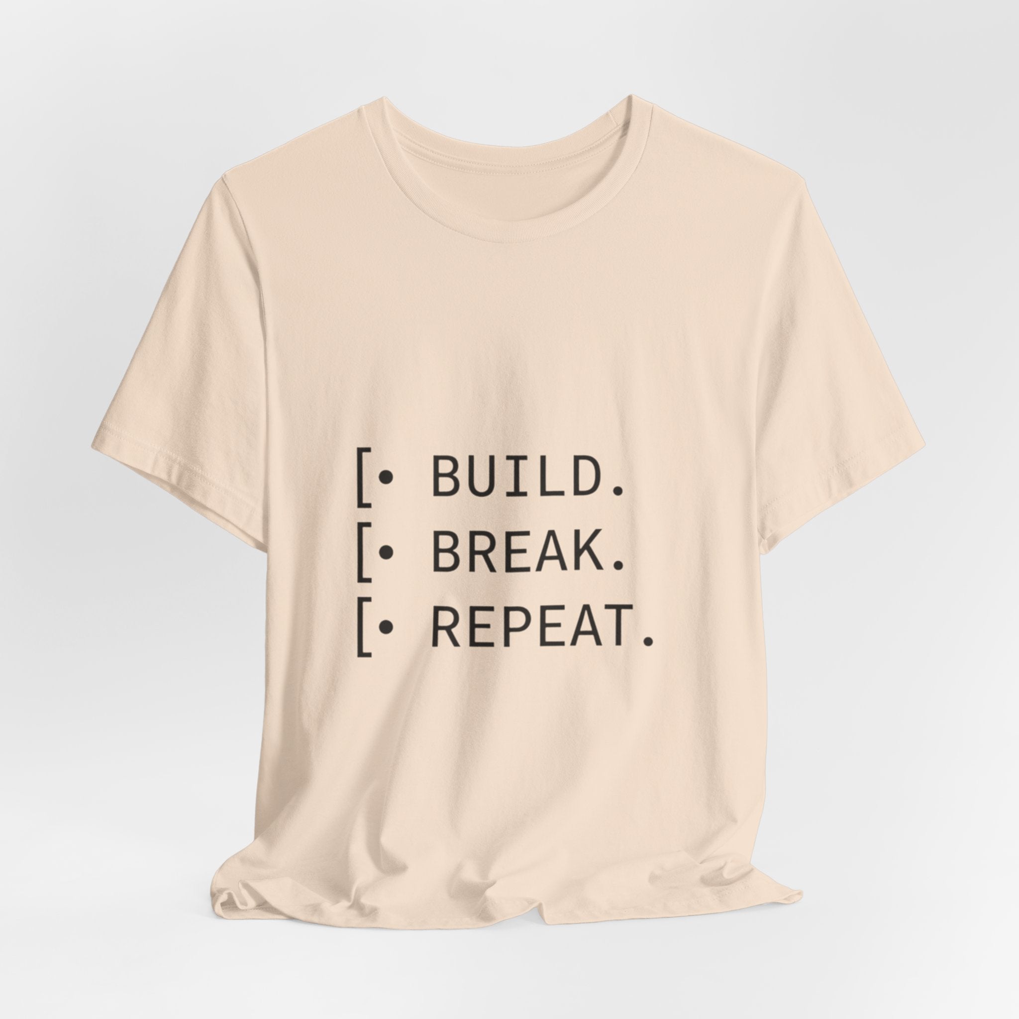 Software Dev Cycle Tee — Build, Break, Rebuild