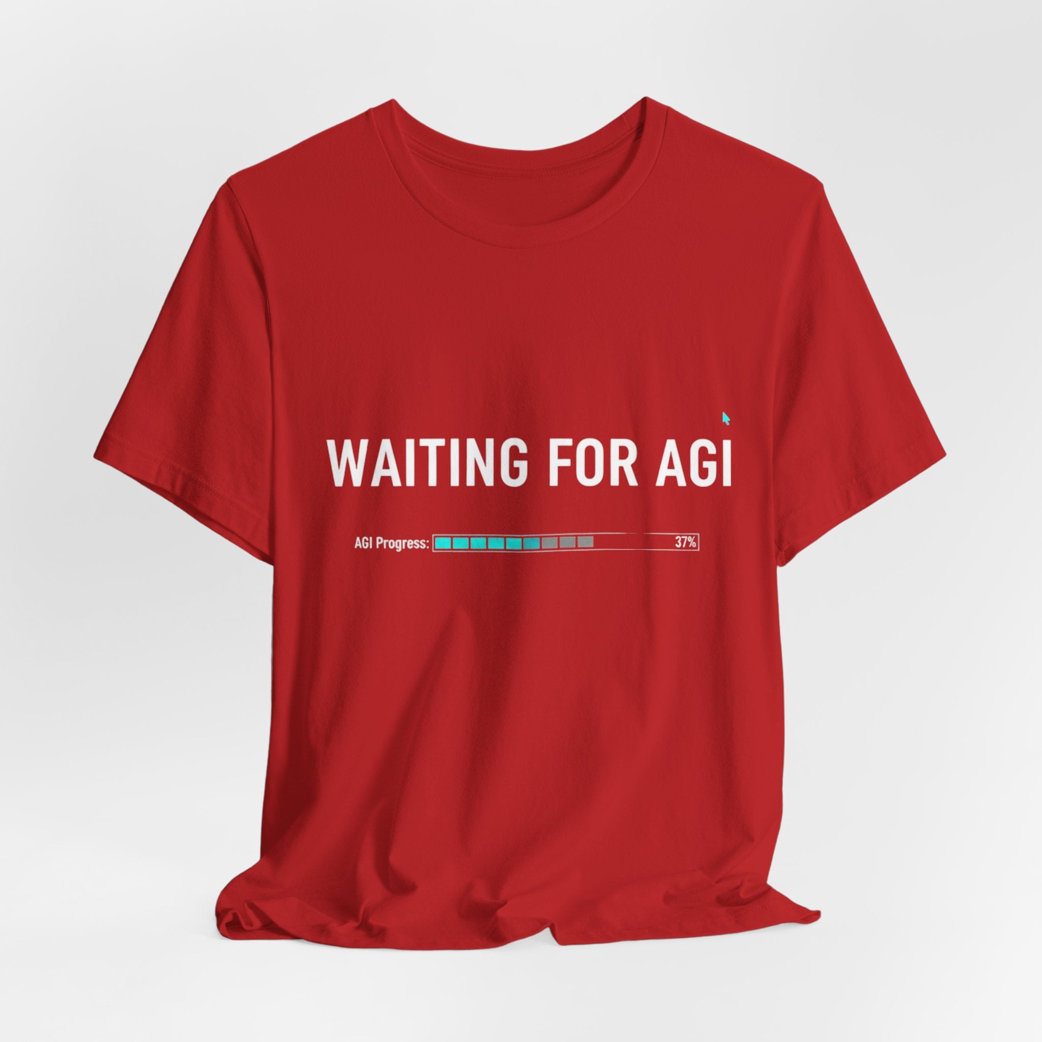 Waiting for AGI T-Shirt — Futuristic AI Humor Tee