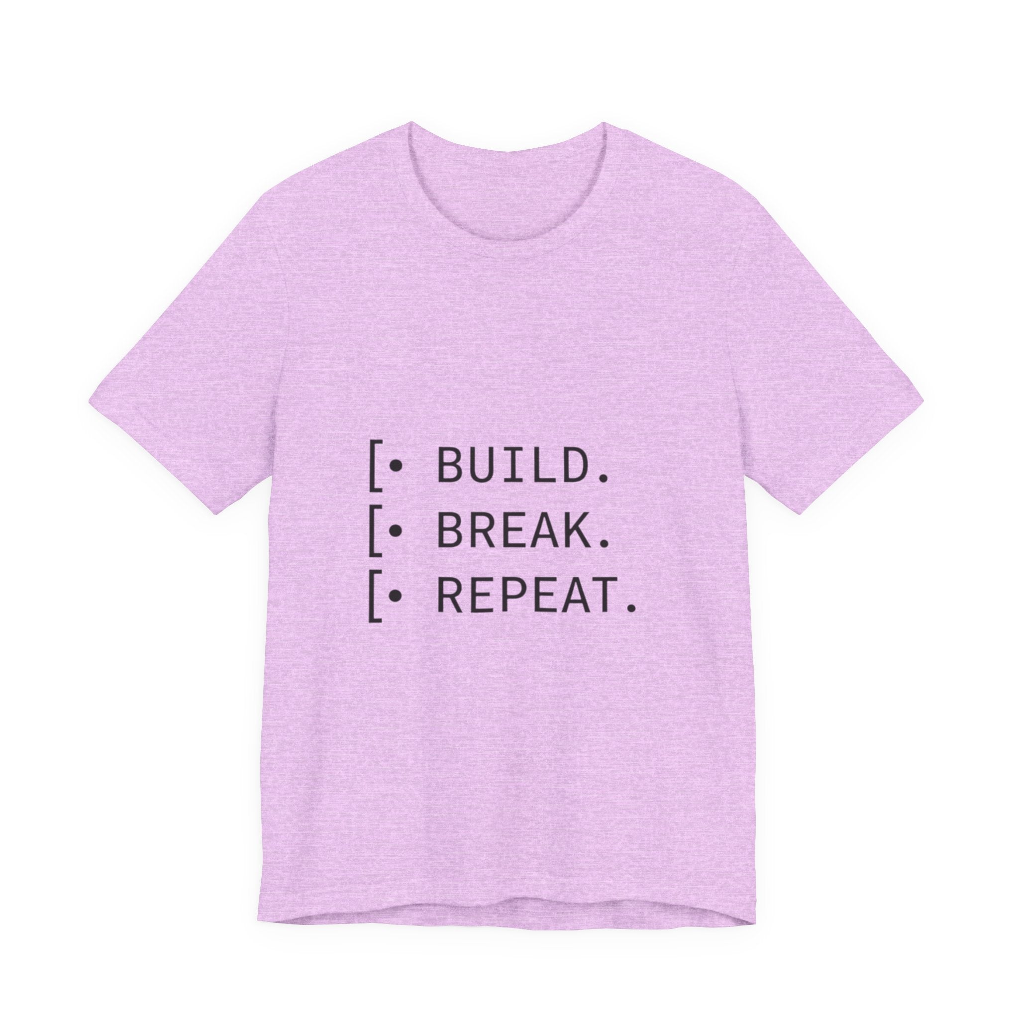 Software Dev Cycle Tee — Build, Break, Rebuild