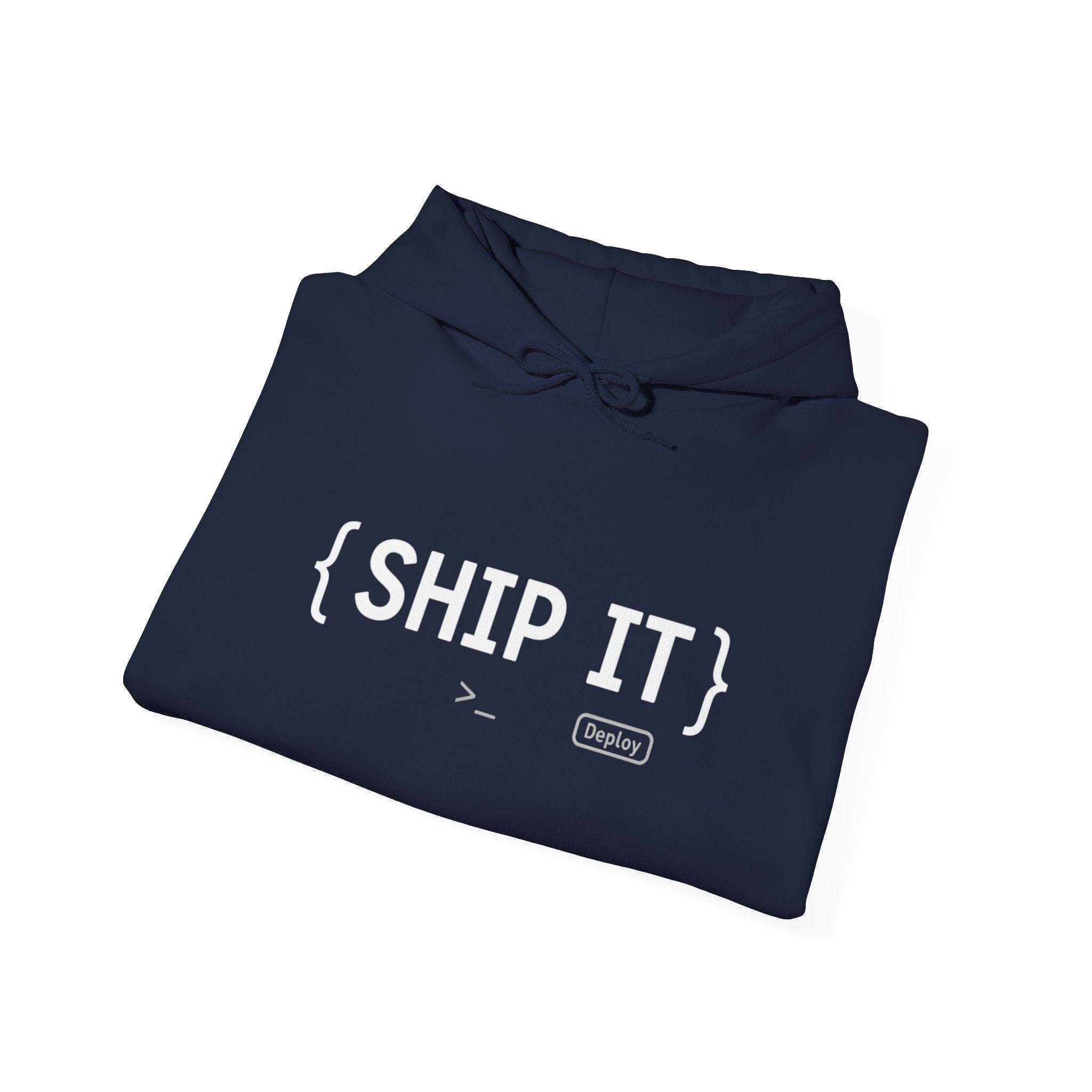 SHIP IT Hoodie — Bold Minimalist Graphic Sweatshirt