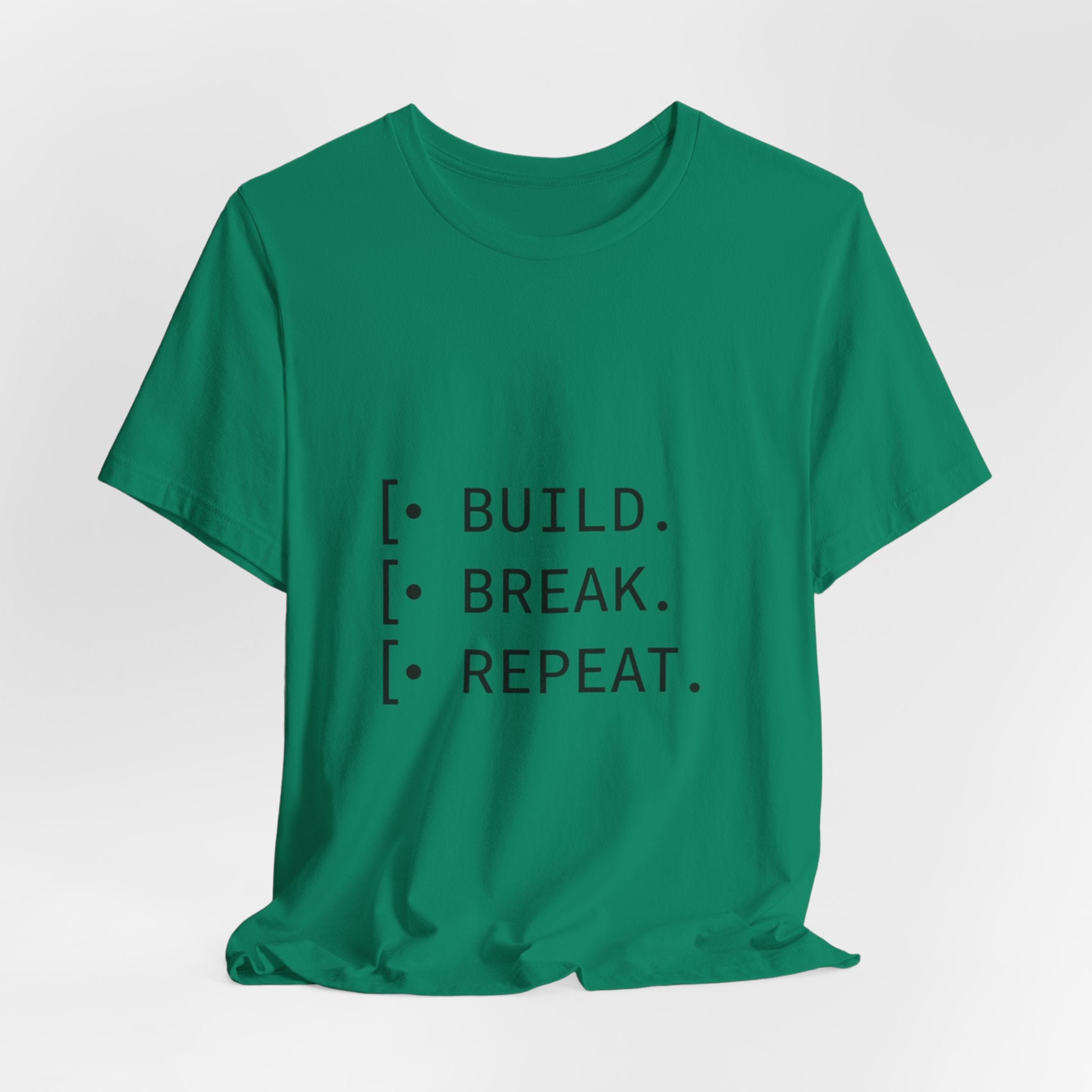 Software Dev Cycle Tee — Build, Break, Rebuild
