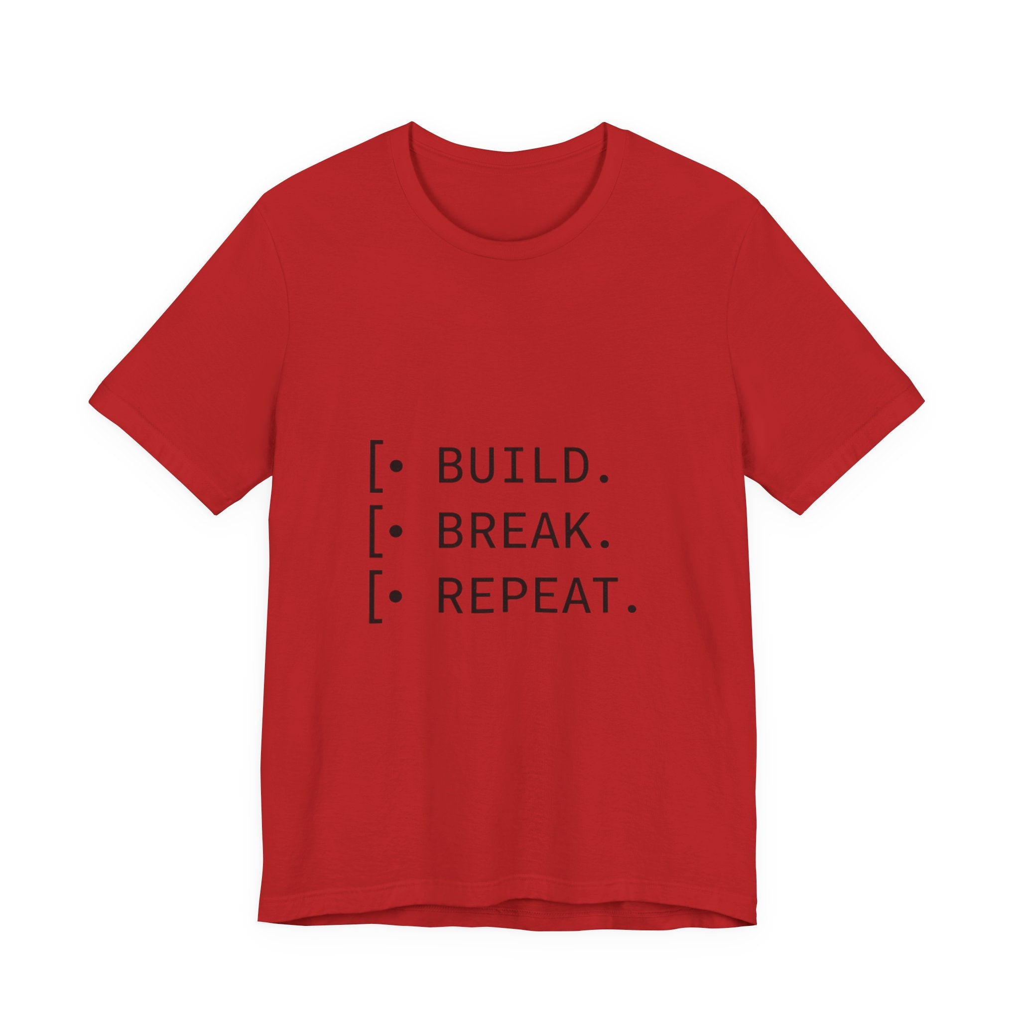 Software Dev Cycle Tee — Build, Break, Rebuild