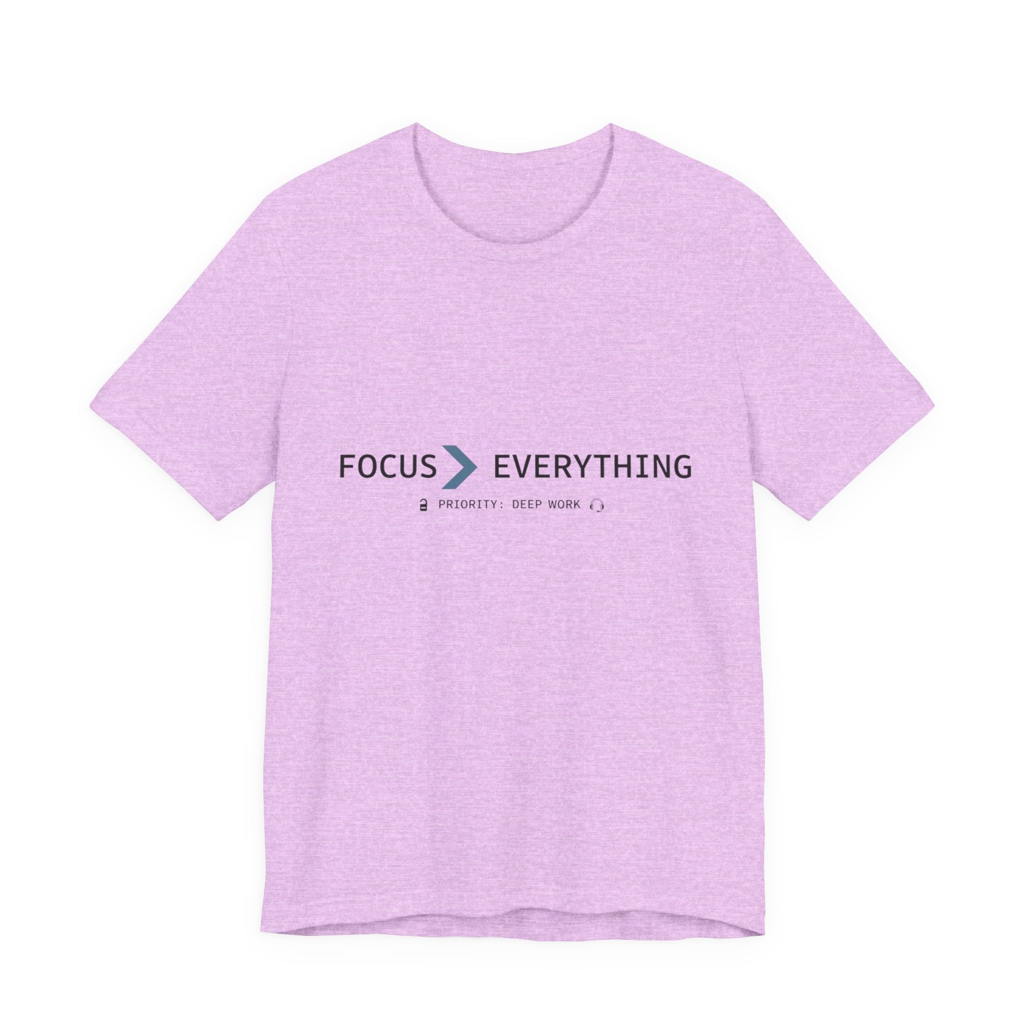 FOCUS > EVERYTHING T-Shirt — Minimalist Deep Focus Graphic Tee