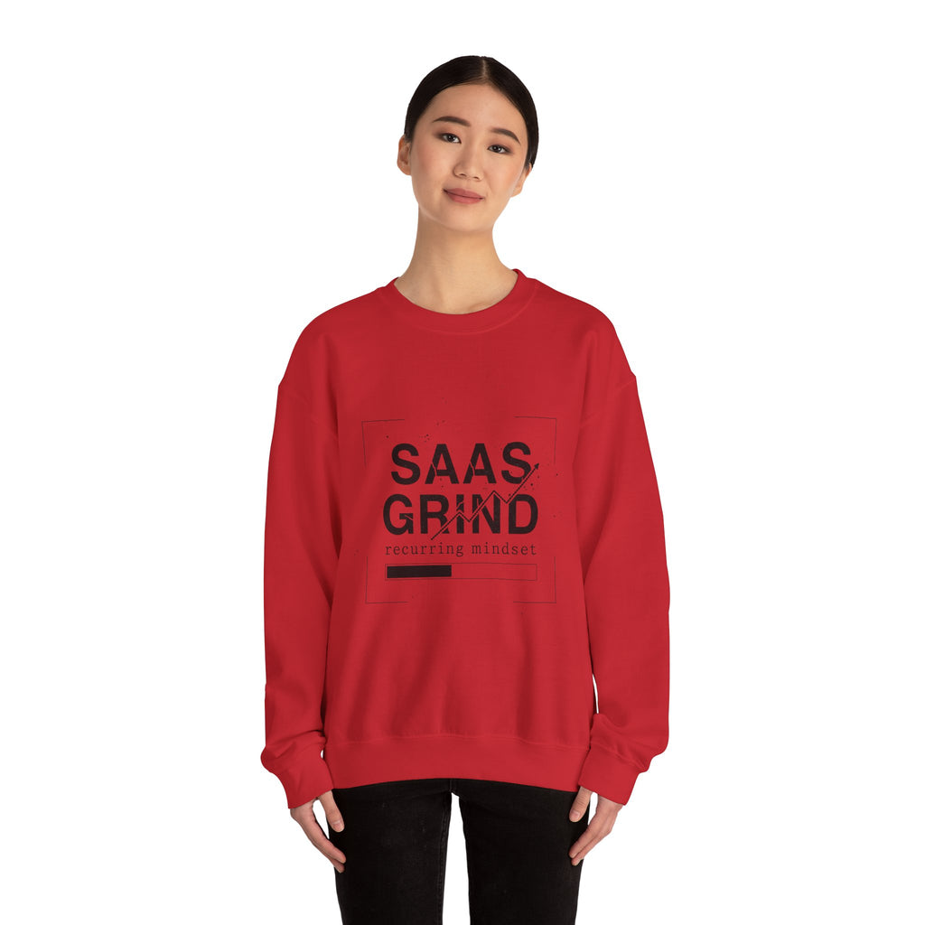 SAAS GRIND Sweatshirt — Hustle-Focused Crewneck for SaaS Founders