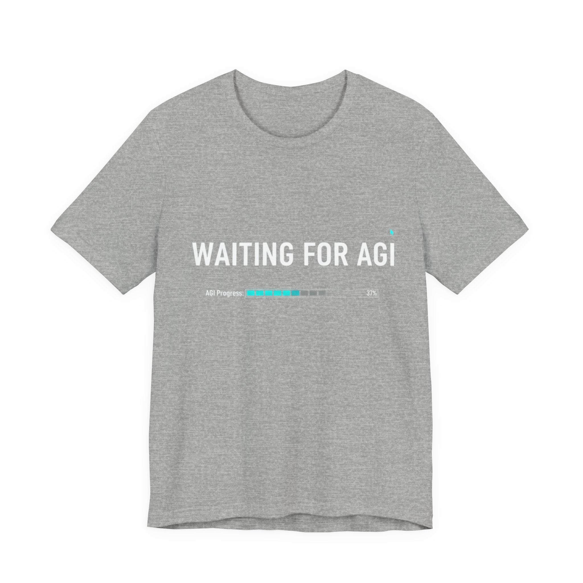 Waiting for AGI T-Shirt — Futuristic AI Humor Tee