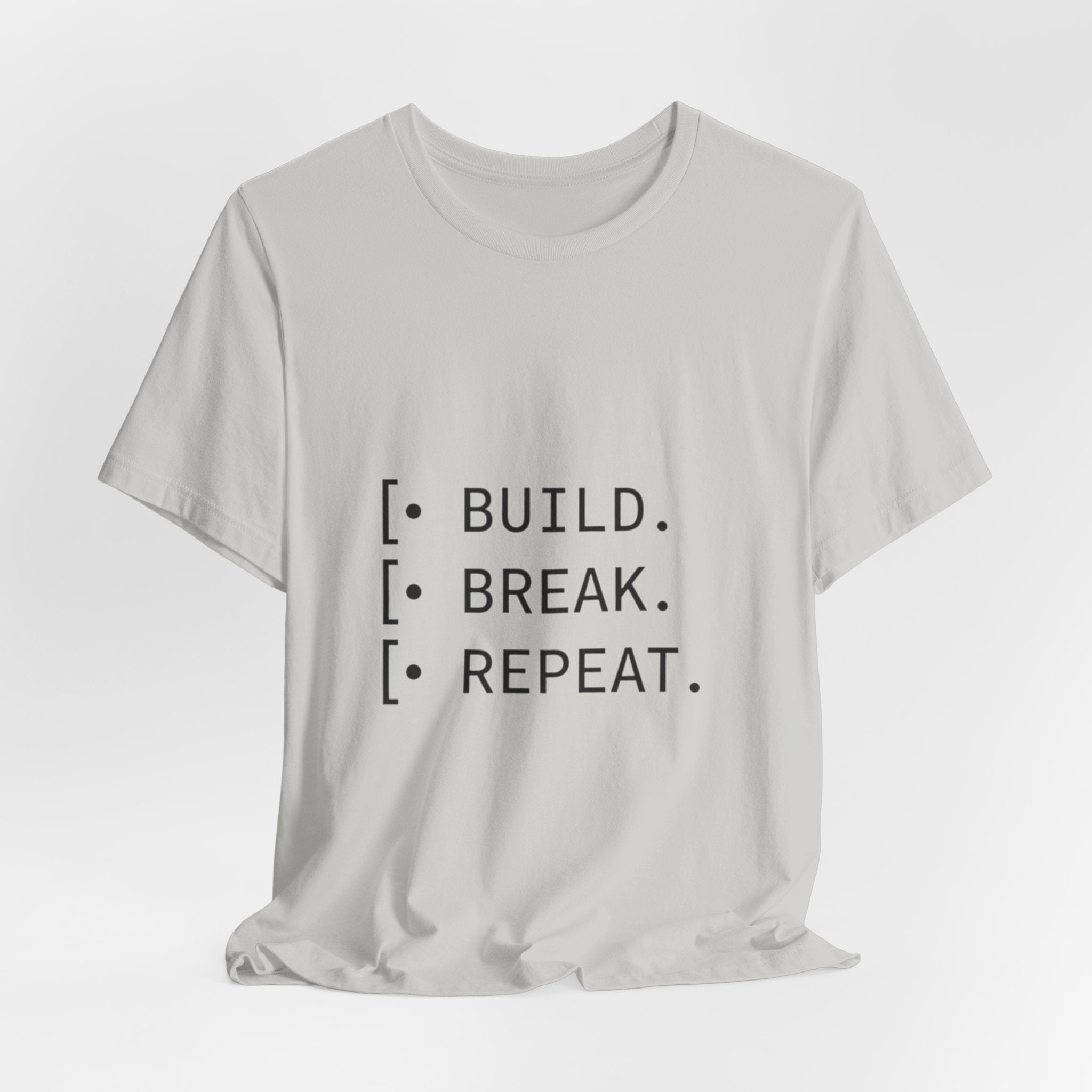 Software Dev Cycle Tee — Build, Break, Rebuild